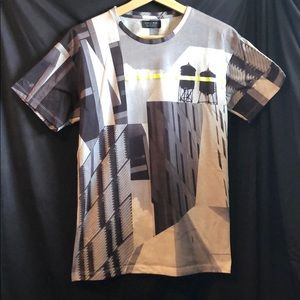 Zara Geometric City T-Shirt